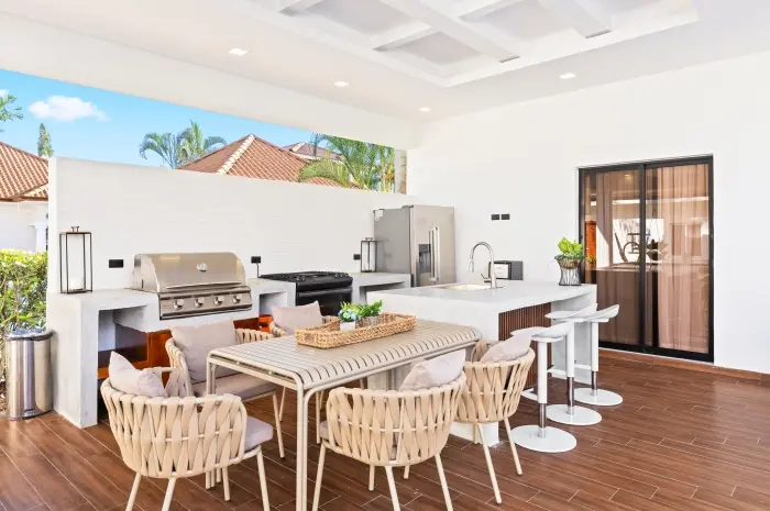 Dapur Outdoor yang Estetis