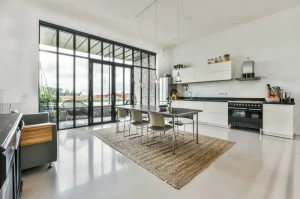 Desain Dapur Terbuka dengan Nuansa Industrial