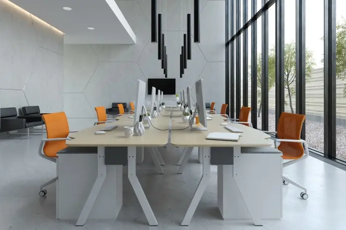 Kantor Modern Semi Terbuka