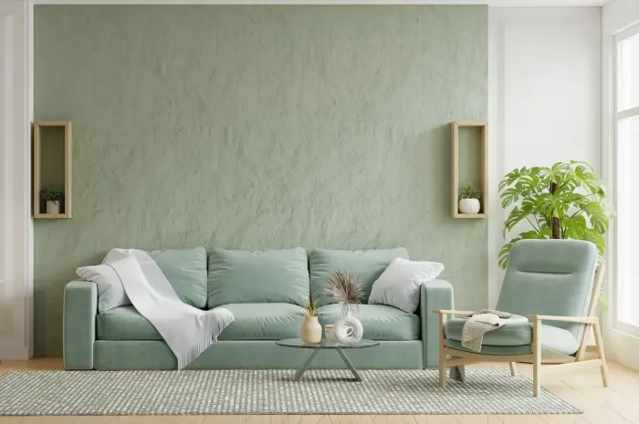 Keserasian Cat Dinding dan Sofa Sage Green