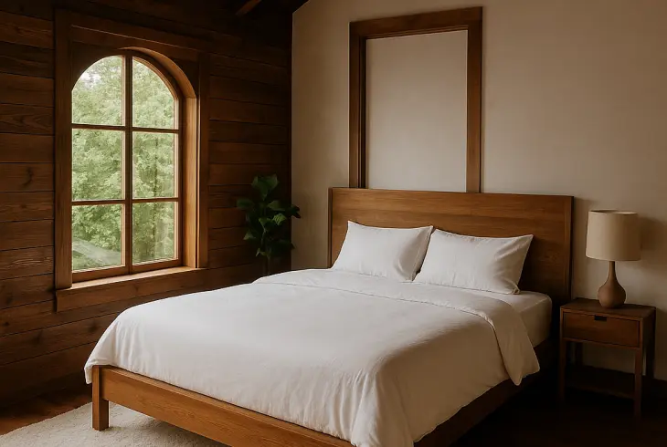 Desain Kamar Tidur Bernuansa Kayu yang Estetik dan Nyaman