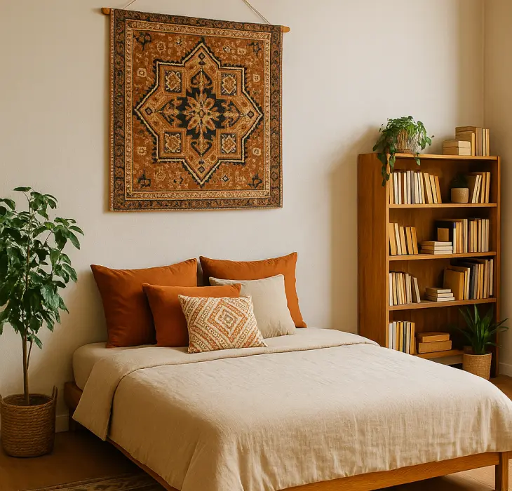 Gantung Kain Etnik sebagai Hiasan Dinding