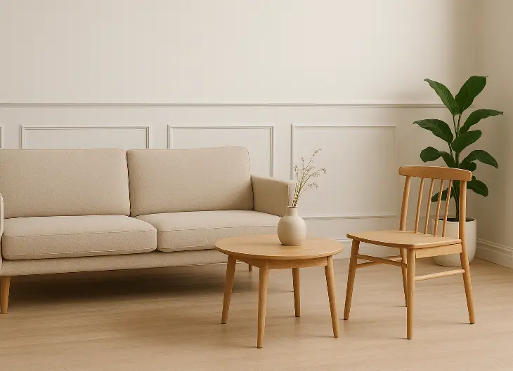 Kursi Kayu Minimalis: Hangat dan Klasik
