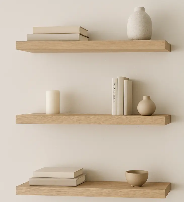 Rak Dinding Mengambang (Floating Shelves)