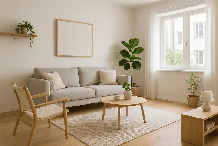 Inspirasi Ruang Tamu Minimalis ala Skandinavia yang Nyaman dan Estetik