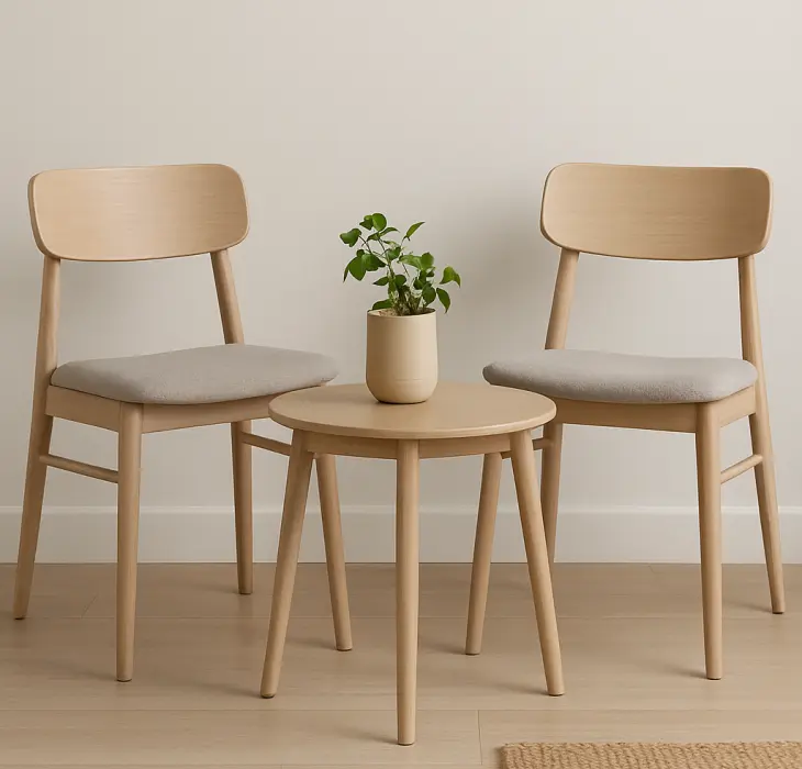 Set Kursi-Kopi Compact: Kursi + Meja Multifungsi