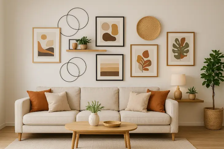 Ide Hiasan Dinding Ruang Tamu yang Bikin Ruangan Lebih Hidup