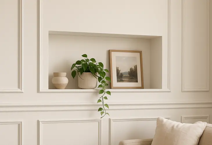 Wall Moulding Multifungsi: Moulding dengan Ceruk Display