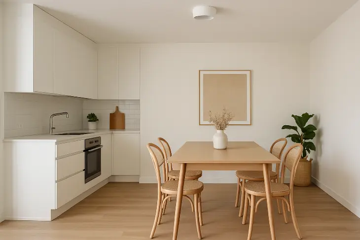 Dapur + Ruang Makan Tanpa Sekat