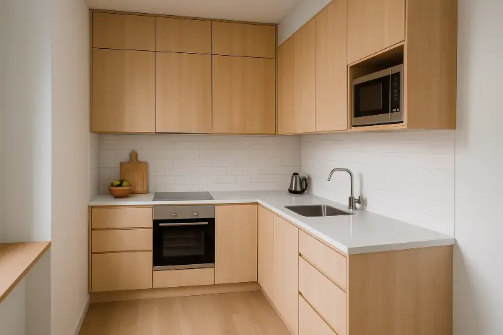 Inspirasi Layout Lemari Dapur untuk Ruang Sempit