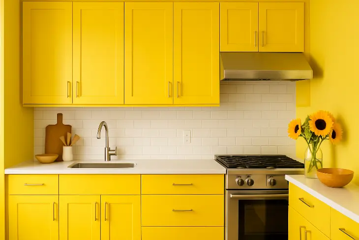 Psikologi Warna untuk Dapur: Kuning Warna Ceria yang Memicu Energi Positif