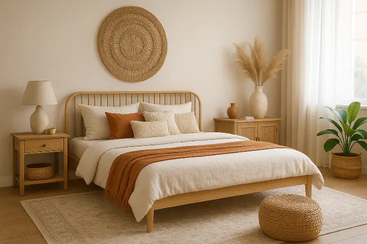 Tren Desain Kamar Tidur: Modern Boho (Bohemian Chic) Bebas Tapi Estetik