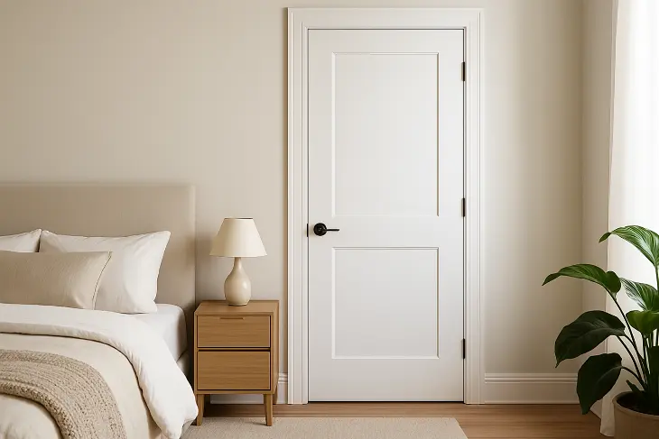 Desain Pintu Kamar Tidur Kekinian: Pintu Minimalis Putih: Simpel, Elegan, dan Serbaguna