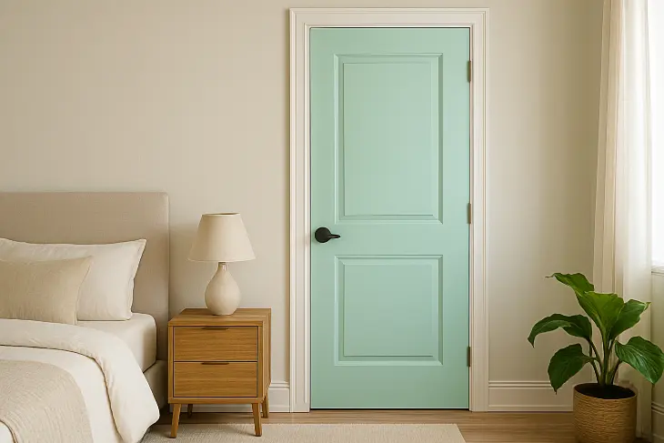 Desain Pintu Kamar Tidur Kekinian: Pintu Warna Pastel: Manis, Unik, dan Instagramable