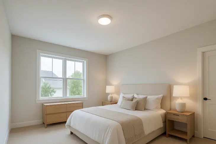 Desain Plafon Kamar Tidur Modern: Plafon Flat Minimalis: Simpel Tapi Elegan