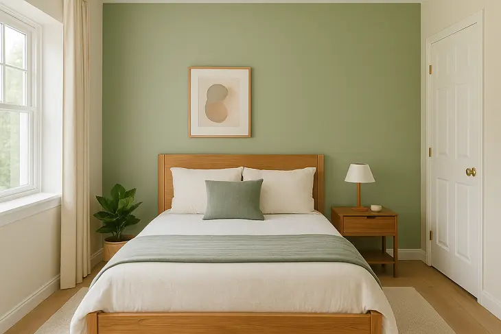Sage Green - Putih - Kayu Natural: Adem dan Earthy