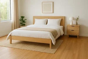 Inspirasi Desain Kamar Tidur dengan Lantai Vinyl Kayu yang Estetik dan Nyaman