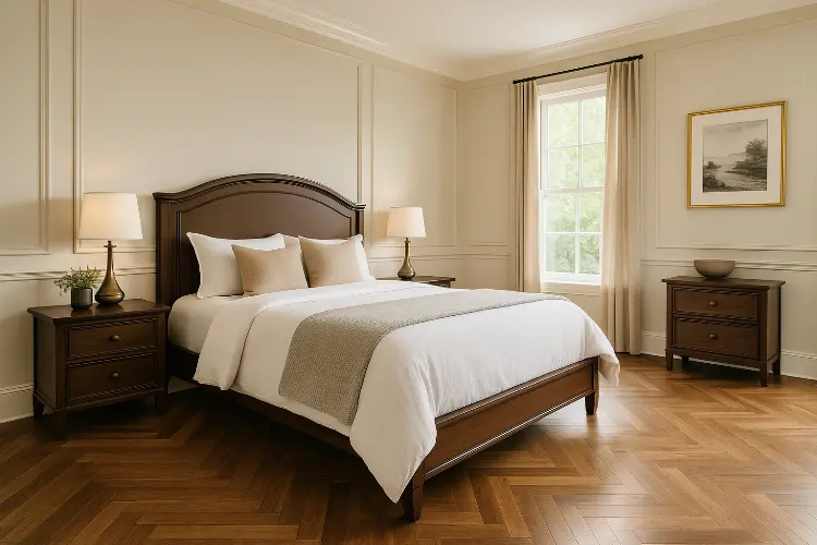 Kamar dengan Lantai Vinyl Klasik Modern