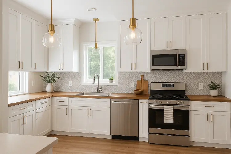 Lemari Dapur Nuansa Putih - Bersih dan Timeless