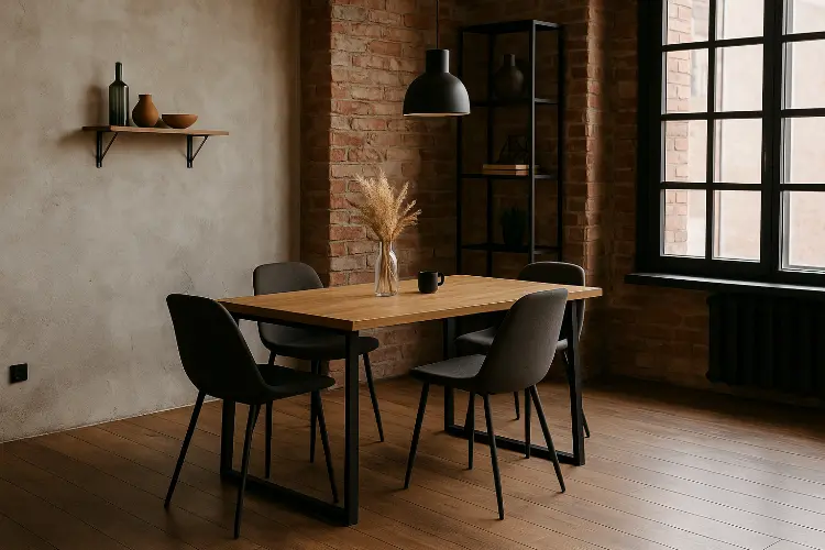 Ruang Makan Industrial yang Estetik