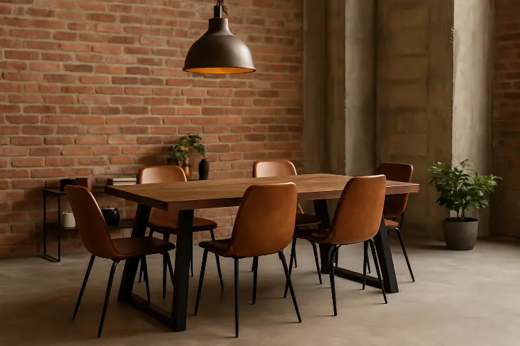 Ruang Makan Mewah Industrial - Urban dan Berkarakter