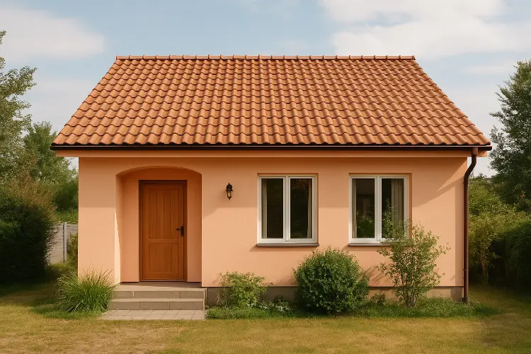 Warna peach menghadirkan nuansa hangat, feminin, tapi tetap adem.